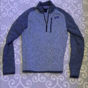 Grey patagonia quarter zip